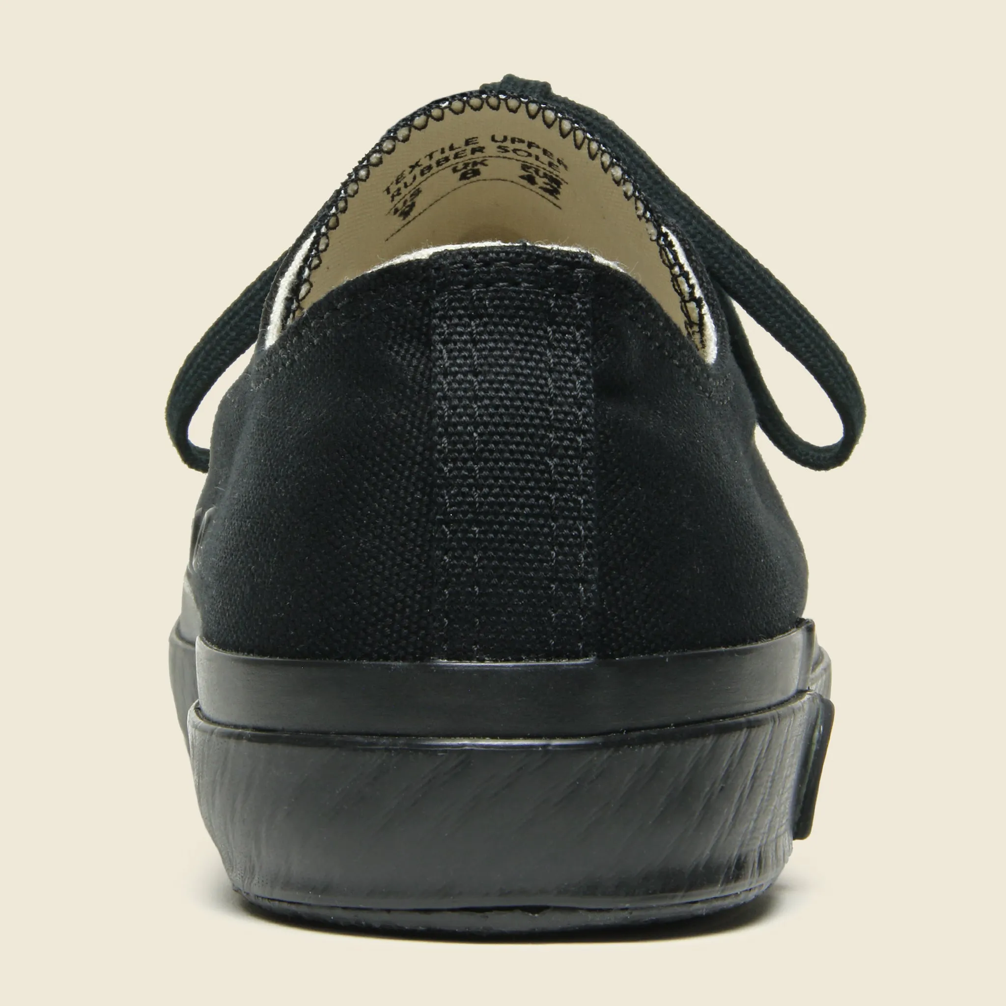 01-JP Lo Sneaker - Black Mono