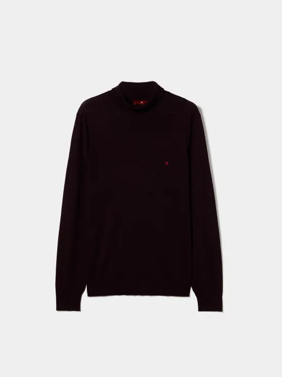 100% wool turtleneck sweater