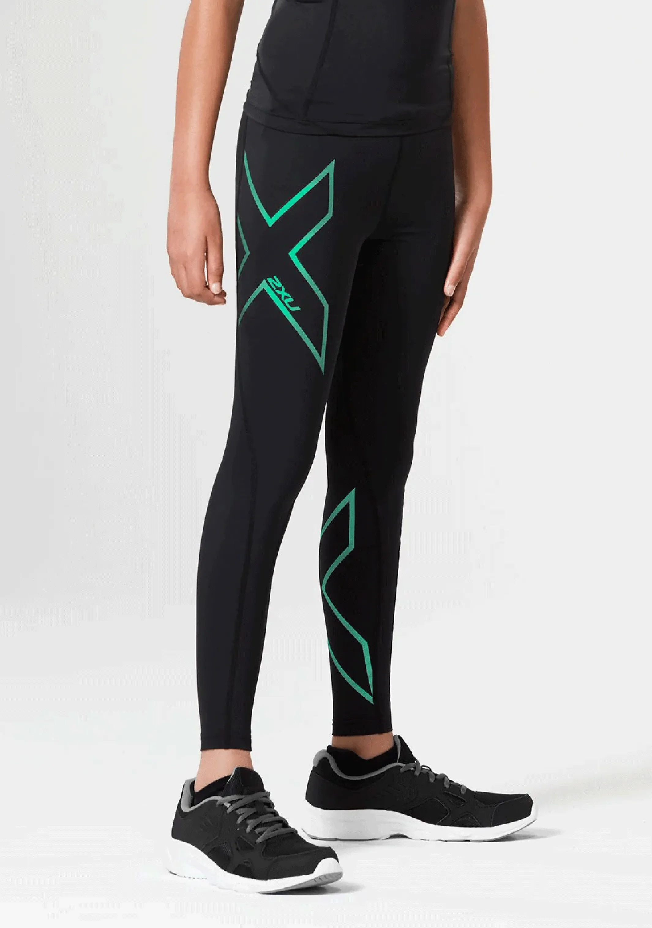 2XU Core Girls Compression Tight  CA4158B-BLK/IGR