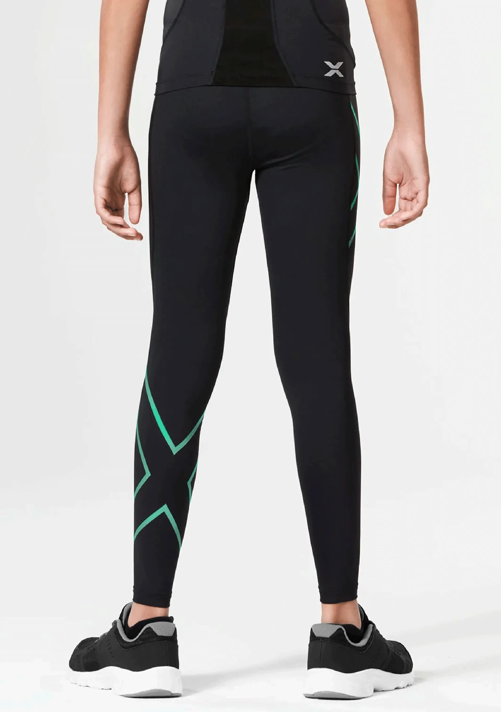 2XU Core Girls Compression Tight  CA4158B-BLK/IGR