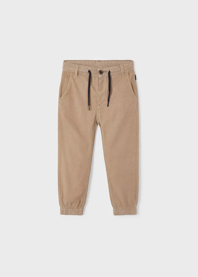 4520- Skater fit corduroy trousers for boy - Boletus