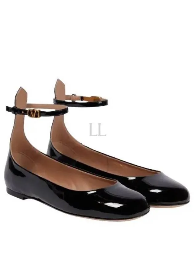 4W0S0HF0 VNE 0NO 4W2S0HF0 Patent Ballerina Flat Shoes