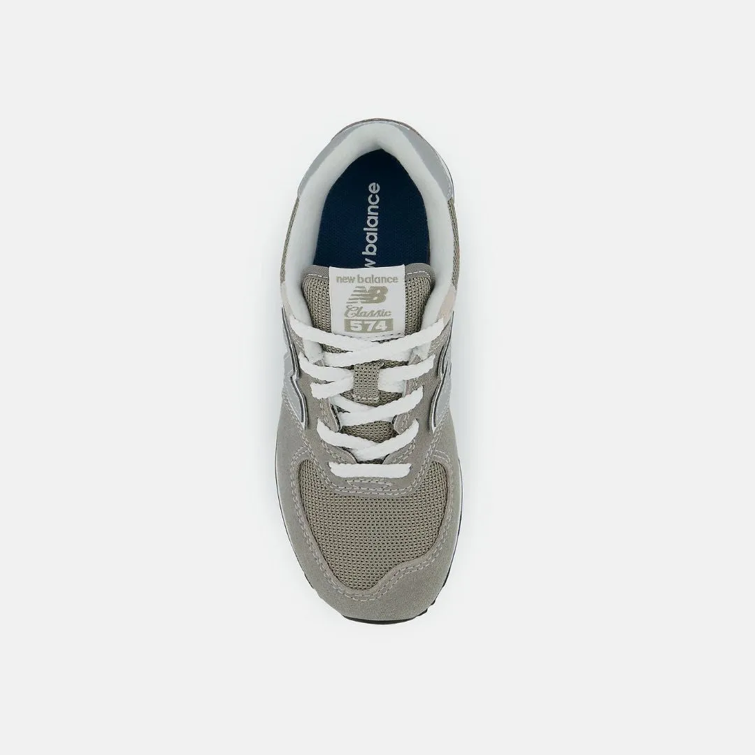 574 Core Sneaker (Grey + White)