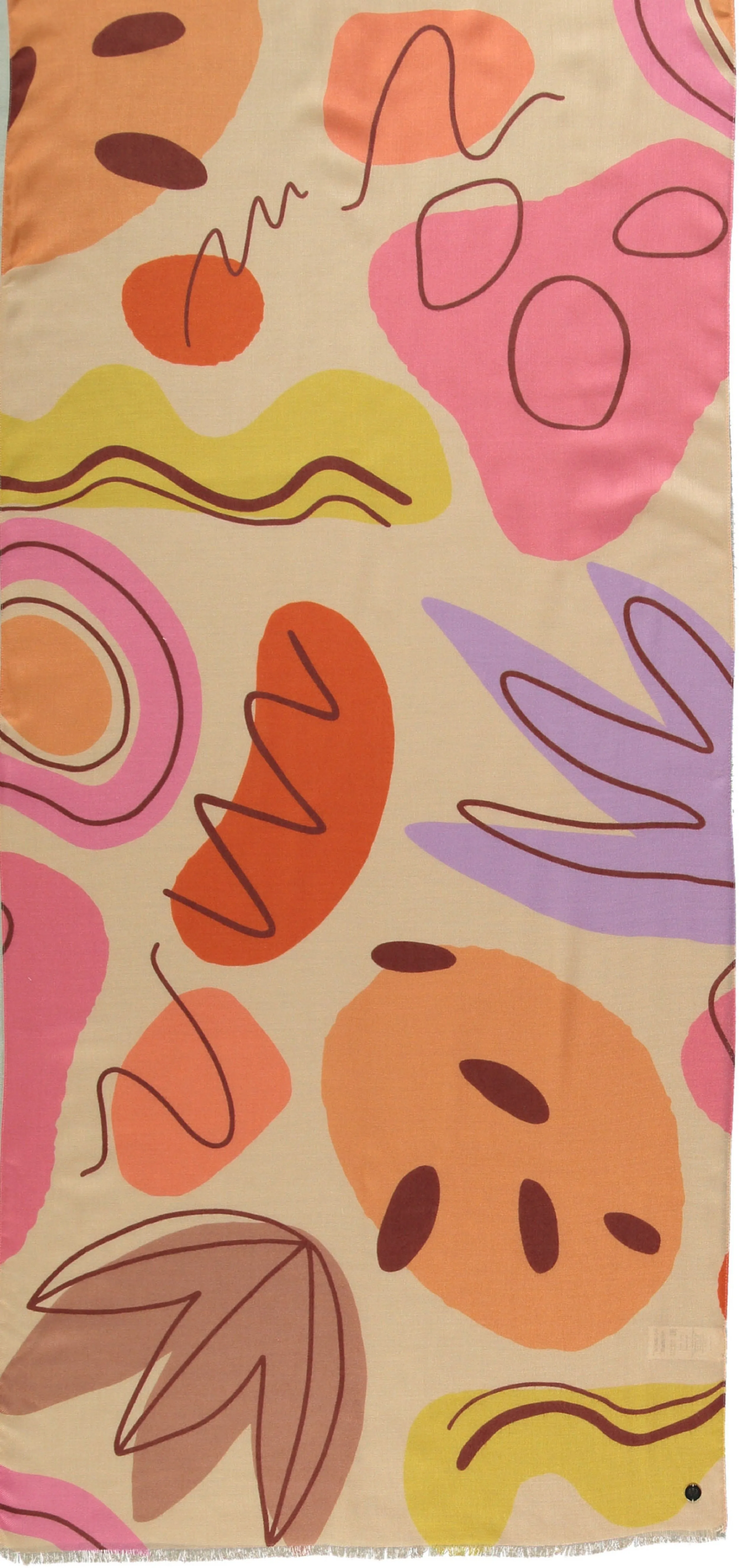 Abstract Garden Print Scarf