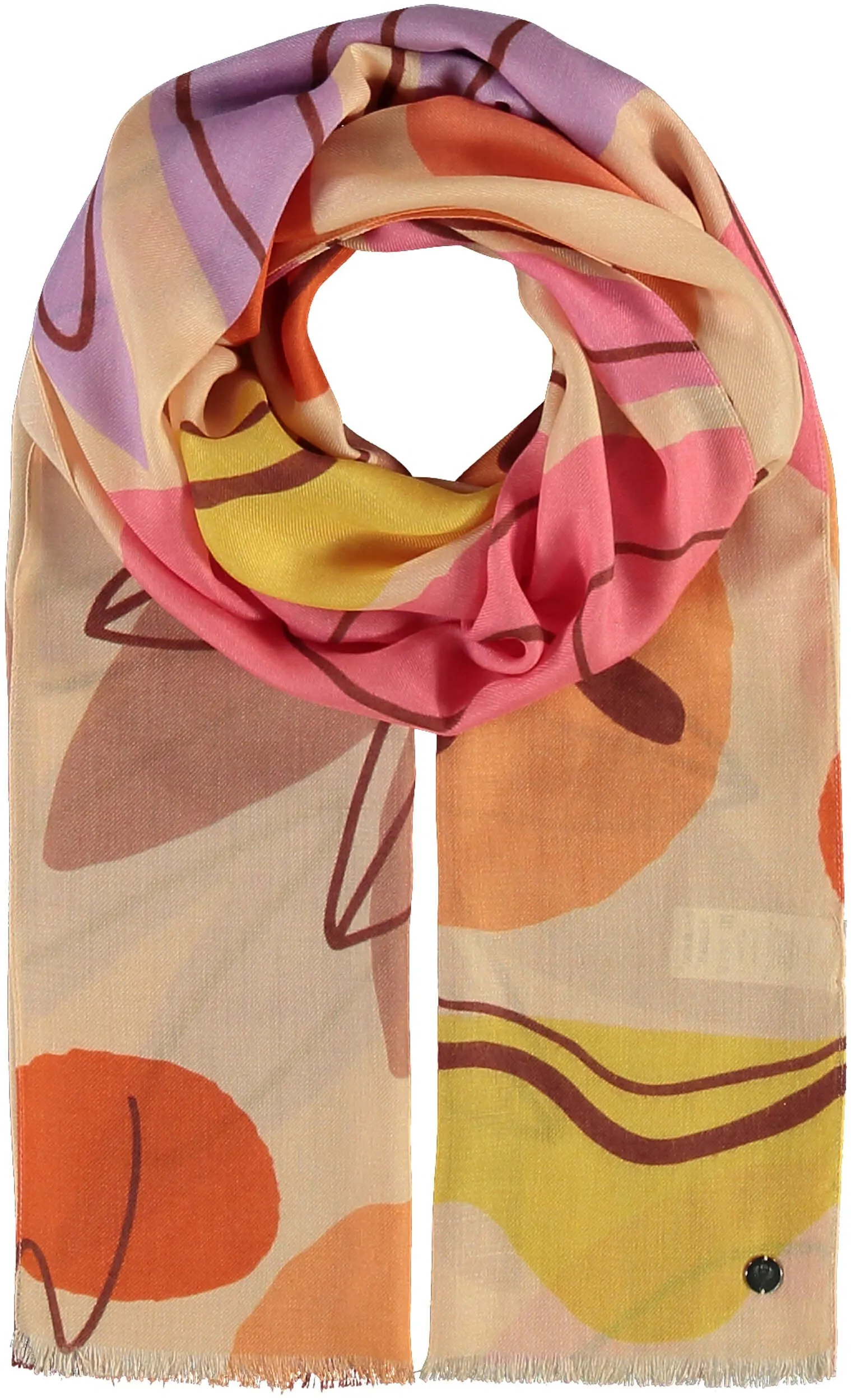 Abstract Garden Print Scarf