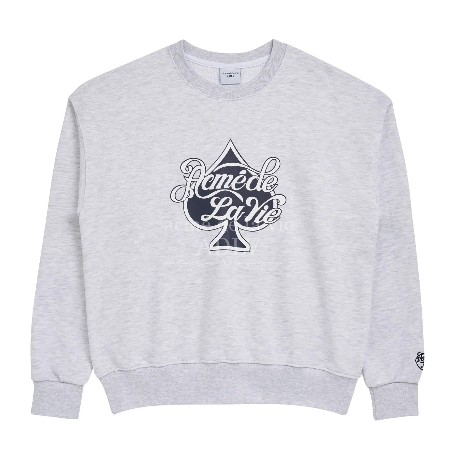 acme de la vie  |Crew Neck Sweat Street Style Collaboration Long Sleeves