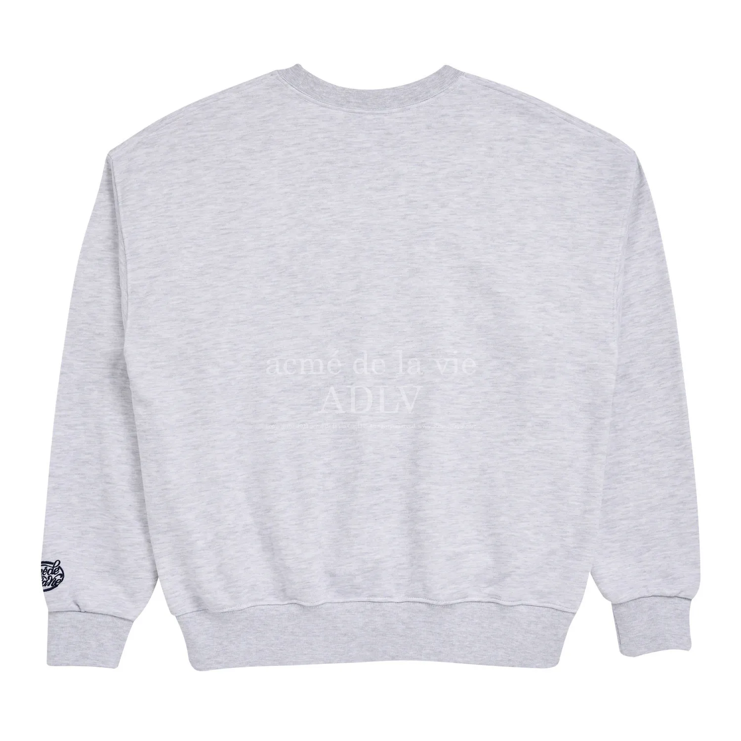 acme de la vie  |Crew Neck Sweat Street Style Collaboration Long Sleeves