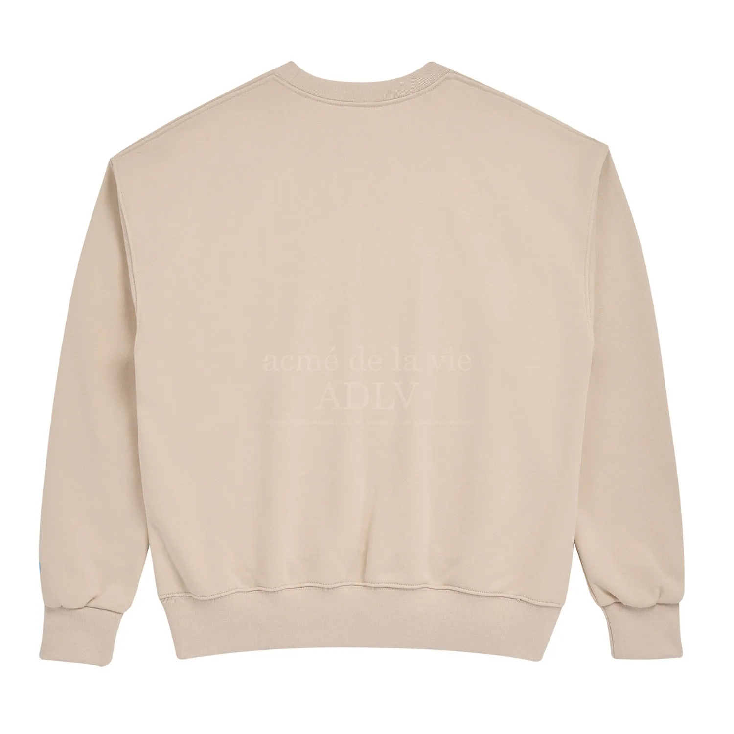 acme de la vie  |Crew Neck Sweat Street Style Collaboration Long Sleeves