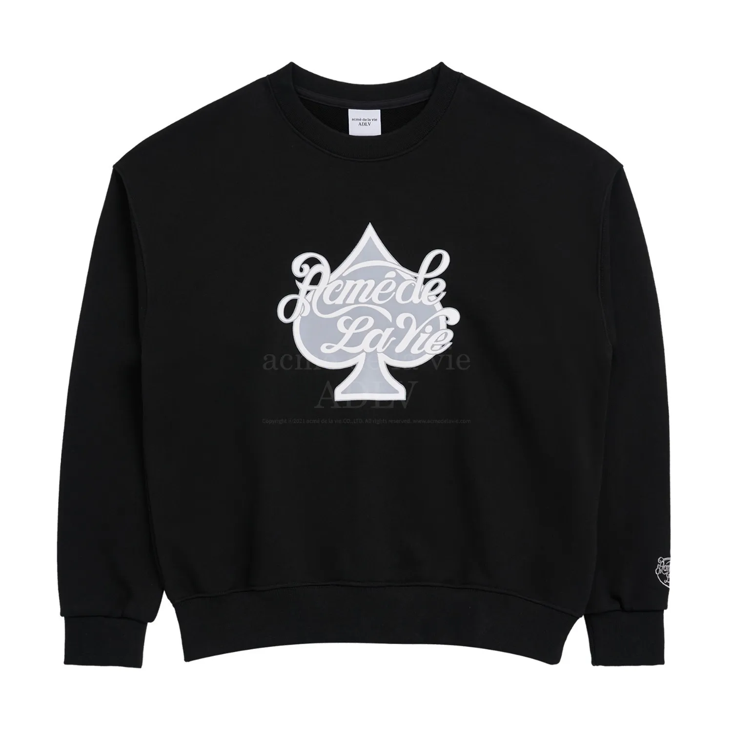 acme de la vie  |Crew Neck Sweat Street Style Collaboration Long Sleeves