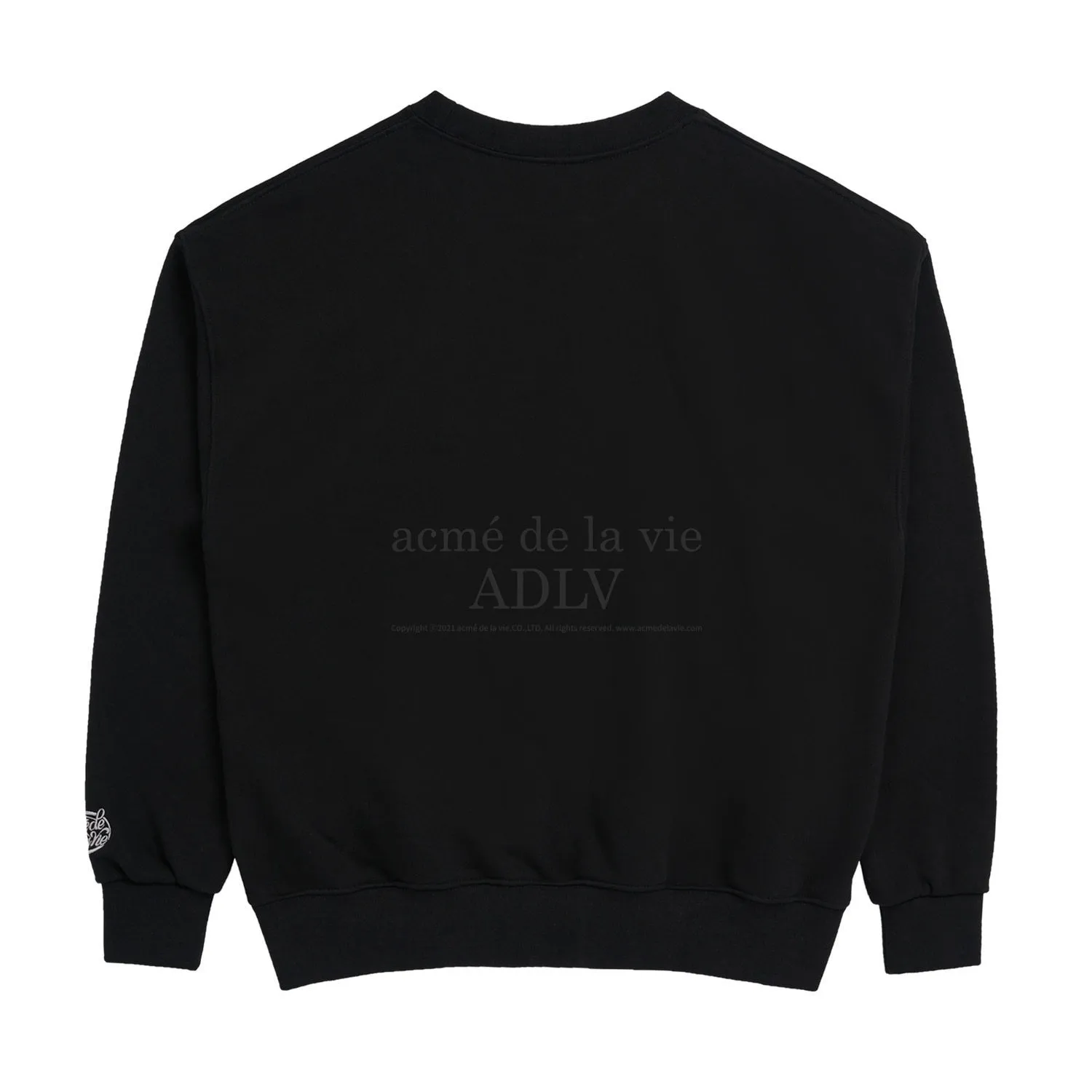 acme de la vie  |Crew Neck Sweat Street Style Collaboration Long Sleeves