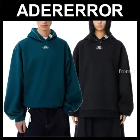 ADERERROR  |Unisex Street Style Long Sleeves Plain Cotton Oversized