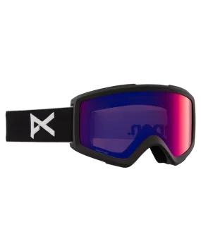 Anon Helix 2.0 Snow Goggles + Bonus Lens - Black/Perceive Sunny Red Lens