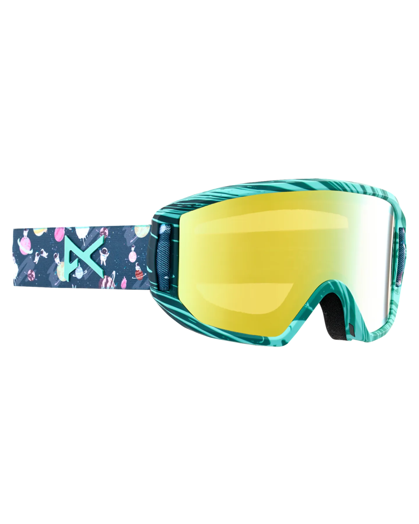 Anon Relapse Jr. Low Bridge Fit Snow Goggles + MFI - Space / Gold Amber