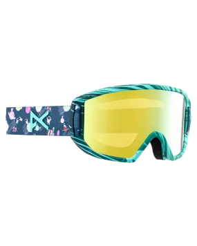 Anon Relapse Jr. Low Bridge Fit Snow Goggles + MFI - Space / Gold Amber