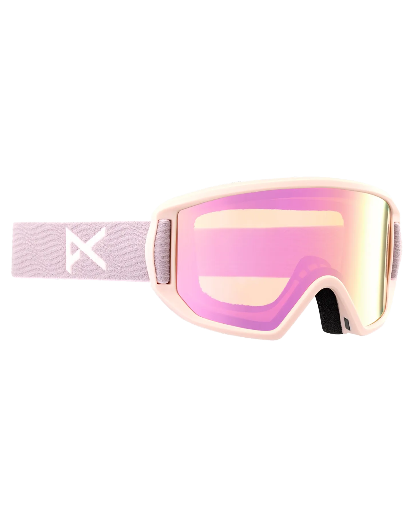 Anon Relapse Jr. Snow Goggles + Mfi Face Mask - Elderberry/Pink Amber Lens