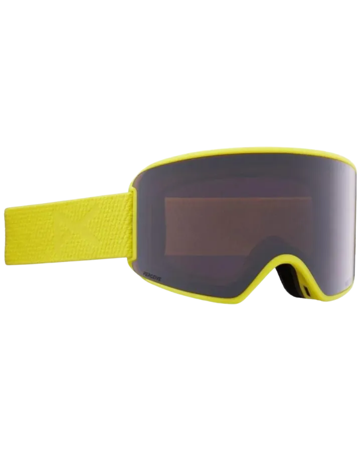 Anon WM3 Low Bridge Fit Snow Goggles - Lemon / Perceive Sunny Onyx - 2022