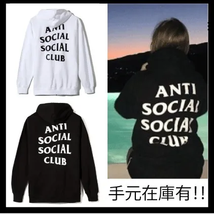 ANTI SOCIAL SOCIAL CLUB  |Unisex Street Style Long Sleeves Plain Cotton Oversized