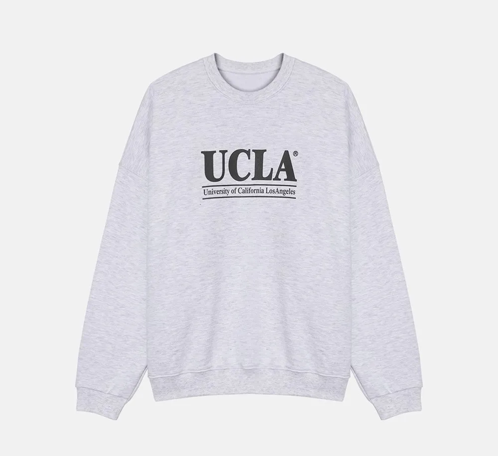 ASCLO  |Crew Neck Unisex Sweat Street Style U-Neck Long Sleeves