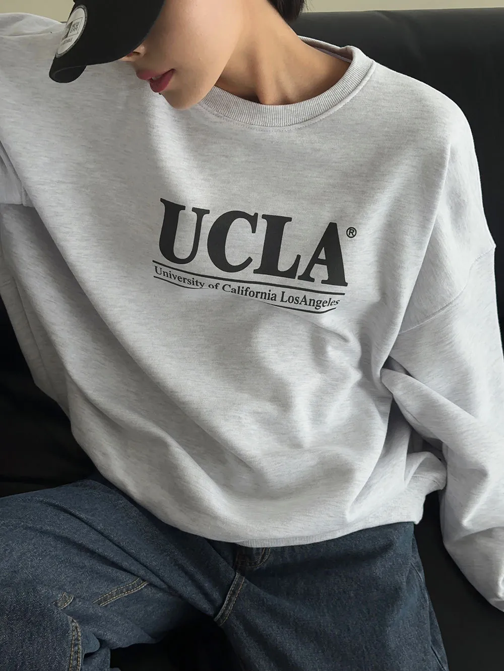 ASCLO  |Crew Neck Unisex Sweat Street Style U-Neck Long Sleeves