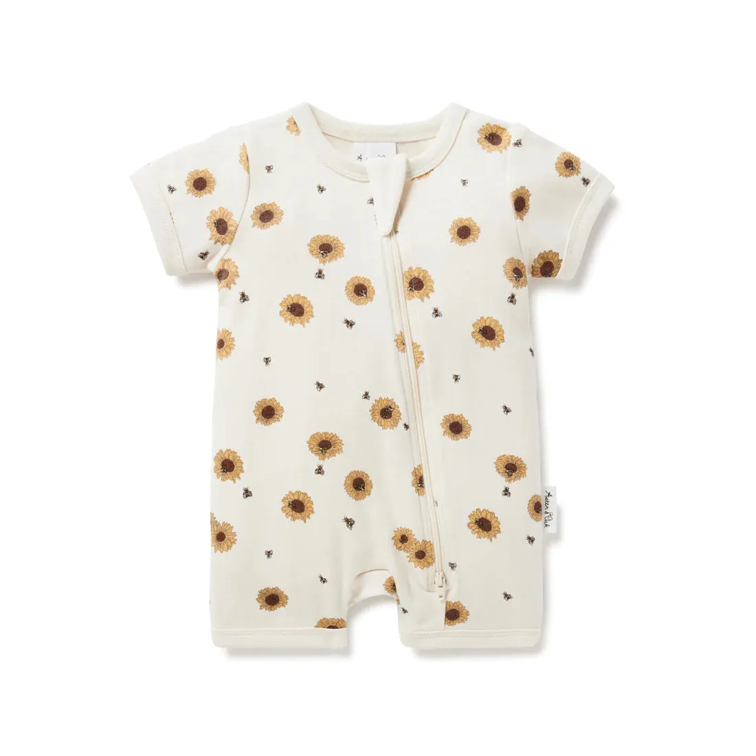 Aster & Oak - Sunflower Zip Romper