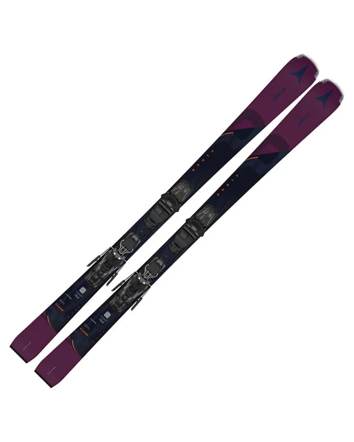 Atomic Cloud Q9 Women's Snow Skis + M10 GW Bindings - Black / Berry - 2024