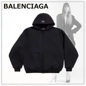 BALENCIAGA  |Unisex Blended Fabrics Street Style Long Sleeves Plain