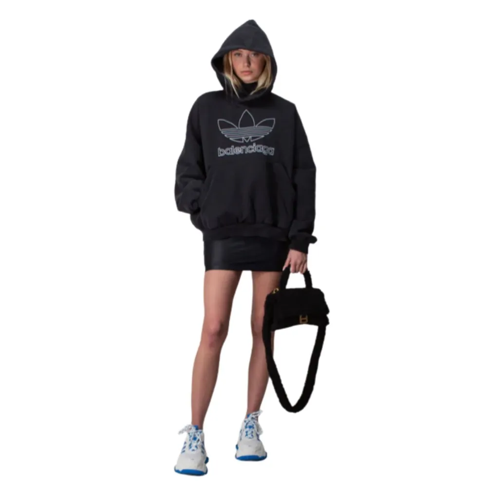 BALENCIAGA  |Unisex Sweat Street Style Collaboration Bi-color