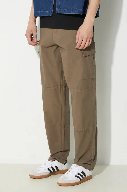 Barbour cotton trousers green color