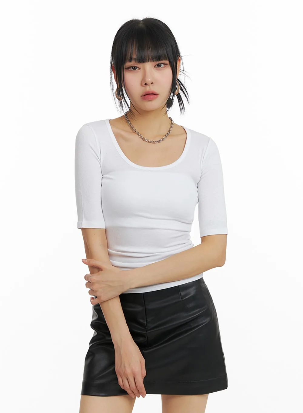 Basic Round Neck T-Shirt IM414