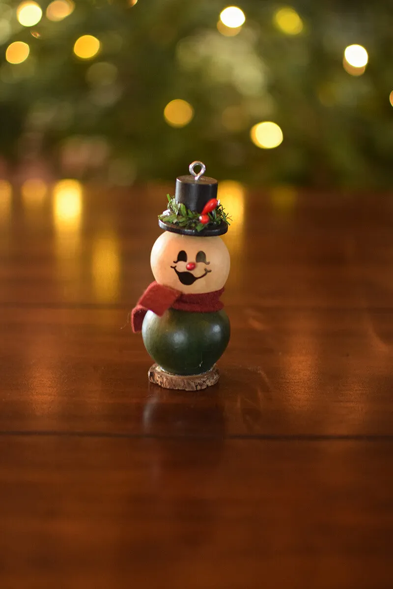 Bayberry Snowman Gourd - Available in Multiple Sizes