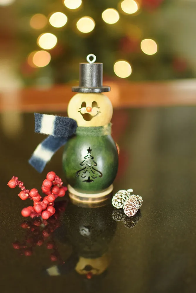 Bayberry Snowman Gourd - Available in Multiple Sizes