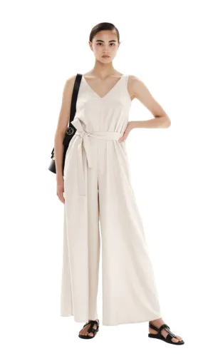 Beige Overall w/Belt