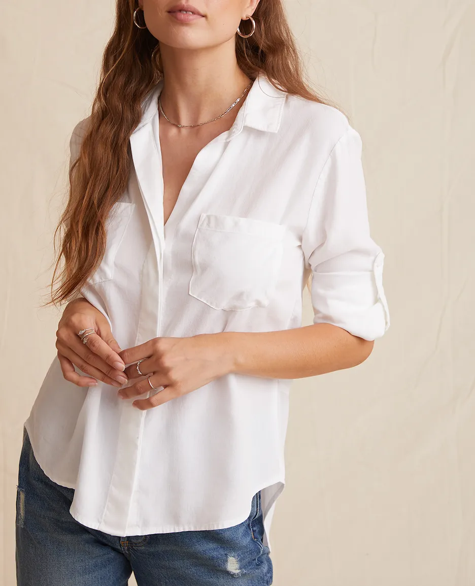 BELLA DAHL SPLIT BACK BUTTON DOWN