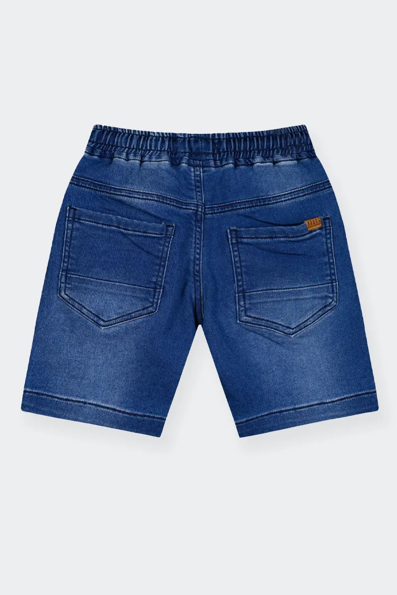 BERMUDA DI JEANS MORBIDI BLU