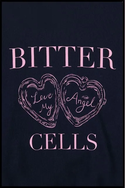 BITTER CELLS  |Crew Neck Heart Street Style Long Sleeves Plain Cotton Logo