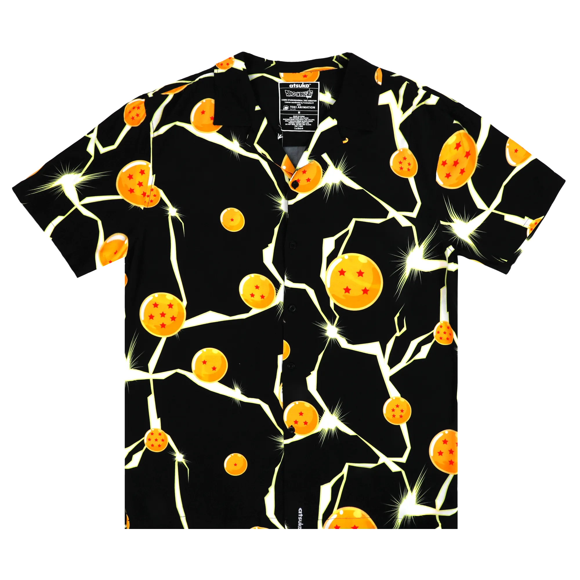 Black Dragon Balls Button-Down Shirt