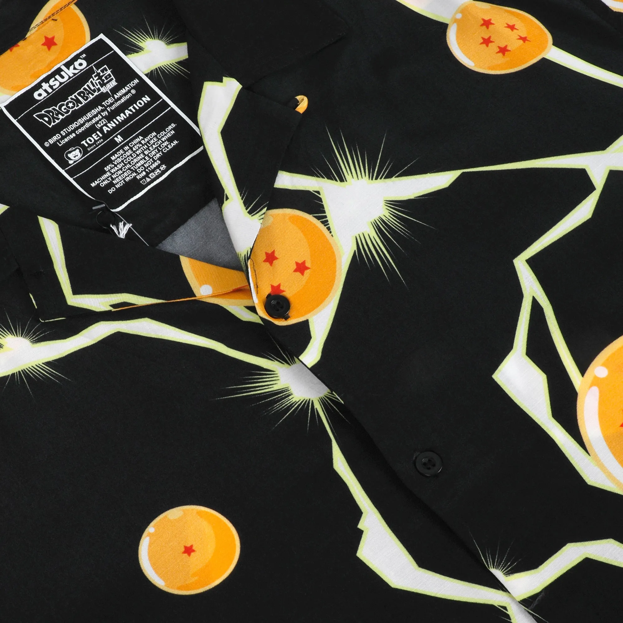 Black Dragon Balls Button-Down Shirt