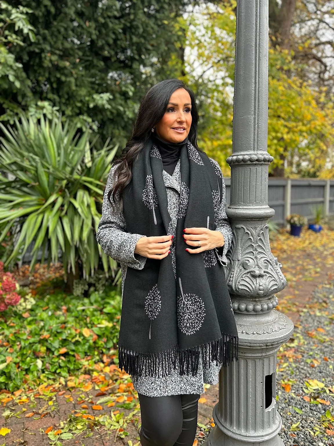 Black Tree Of Life Scarf