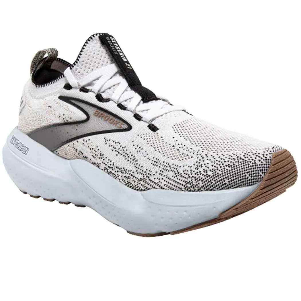 Brooks Glycerin Stealthfit 21 Sneaker White/ Grey/ Black (Women's)