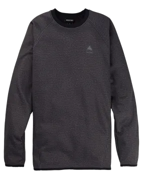 Burton Men's Crown Weatherproof Pullover Crewneck Fleece - True Black Heather