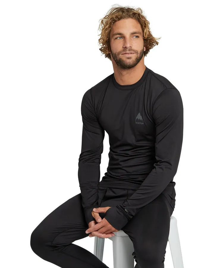 Burton Men's Lightweight X Base Layer Crewneck - True Black