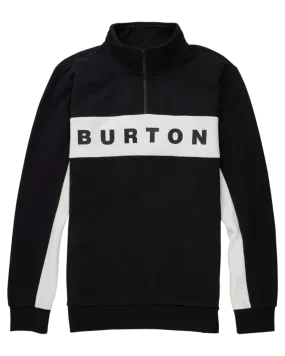 Burton Mens Lowball Quarter-Zip Fleece - True Black