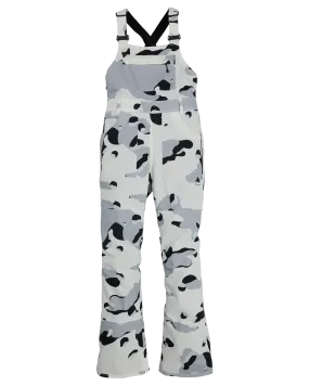 Burton Women's Avalon Stretch 2L Bib Snow Pants - Stout White Cookie Camo