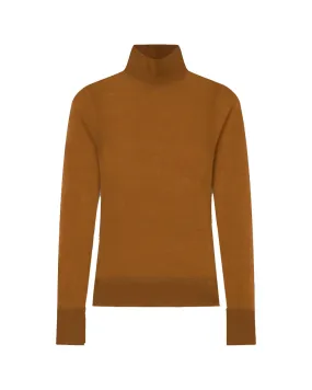 Camel Eriq Cashmere Turtleneck