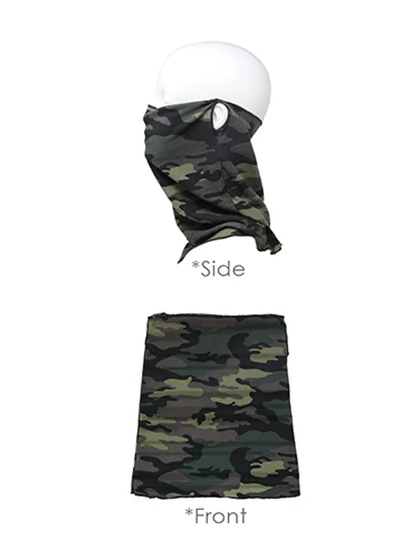 Camo Print Seamless Face Tube Mask