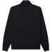 Canali Merino Wool Mock Turtleneck 1/4 Zip Knit Navy