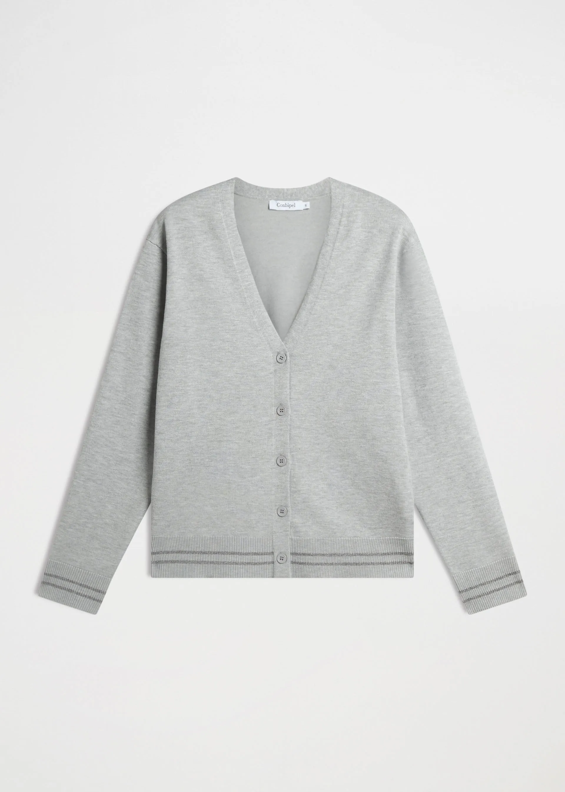 Cardigan dettagli righe