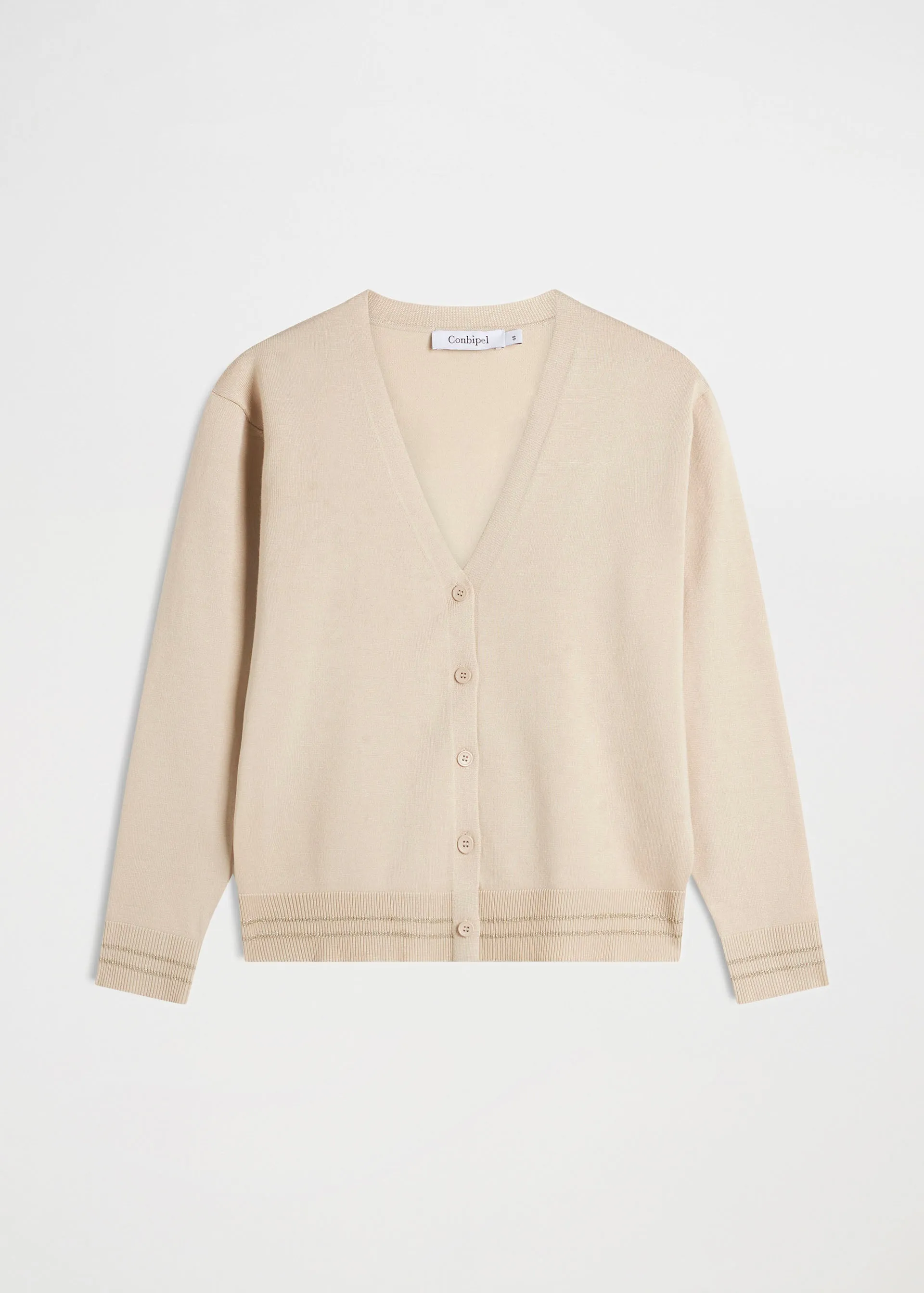 Cardigan dettagli righe