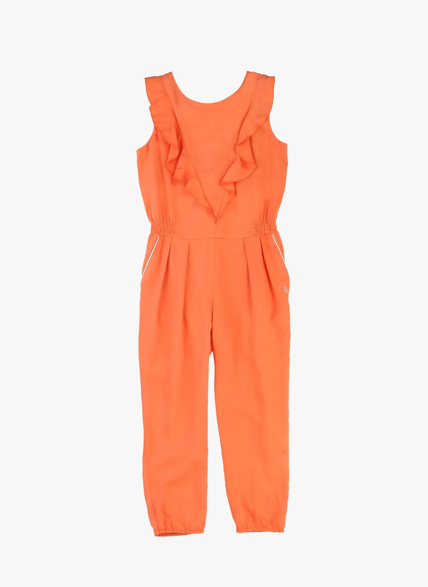 Carrement Beau Girls Long Twill Overalls