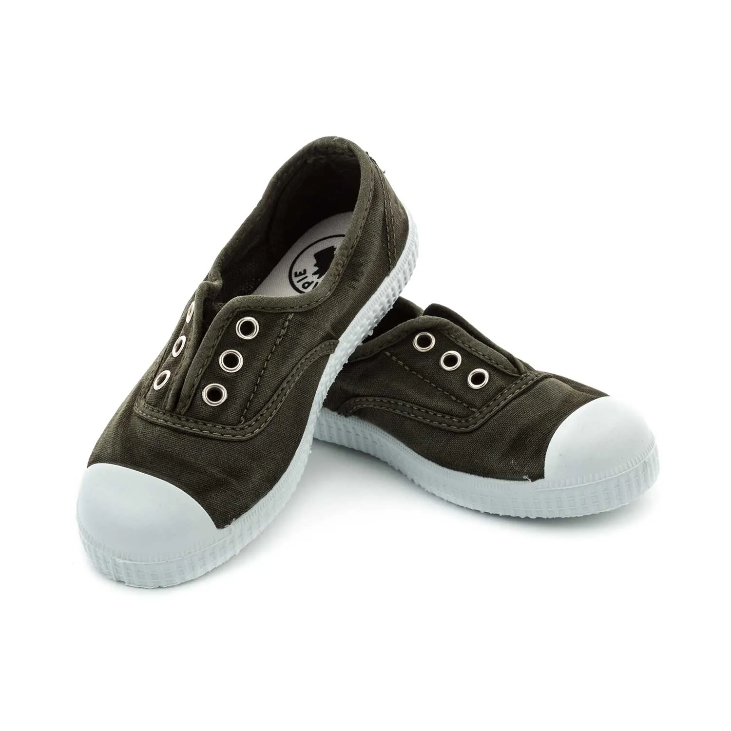 Chipie Unisex Sneaker In Kaki Color Fabric